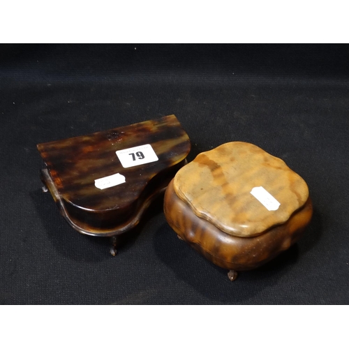 79 - Two Early 20thc Celluloid Trinket Boxes