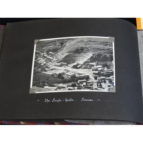 50 - Militaria, A Unique Photograph Album Centred Around The RAF Station At Amman With Many Ariel Views O... 