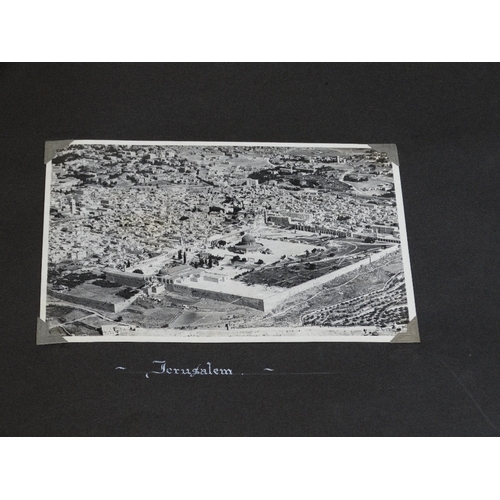 50 - Militaria, A Unique Photograph Album Centred Around The RAF Station At Amman With Many Ariel Views O... 