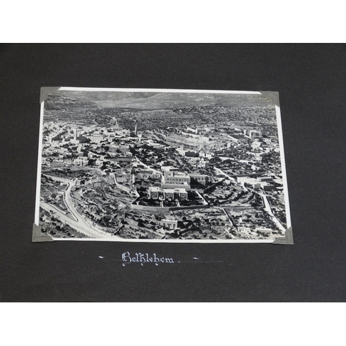 50 - Militaria, A Unique Photograph Album Centred Around The RAF Station At Amman With Many Ariel Views O... 