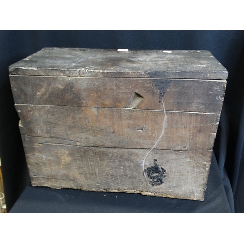 164 - An 18thc Oak Food Or Spice Cupboard With Single Panelled Door, 15