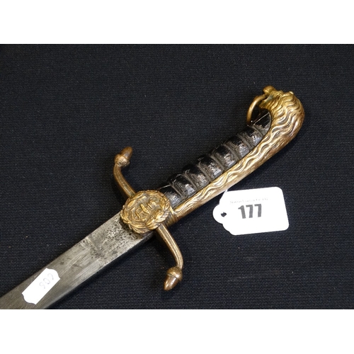 177 - A 19thc British Naval Dirk