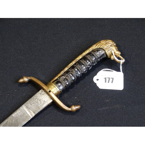 177 - A 19thc British Naval Dirk