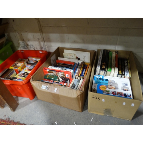 Three Boxes Of Books & DVDs