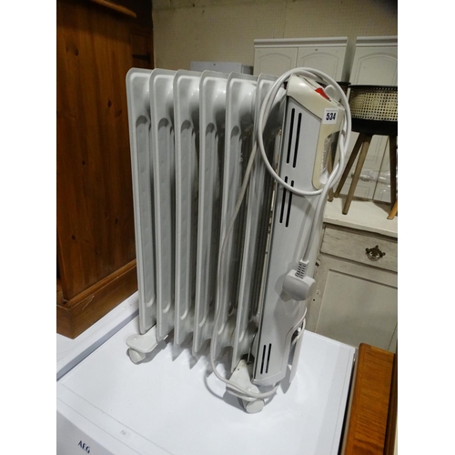 A Portable Oil Filled Radiator