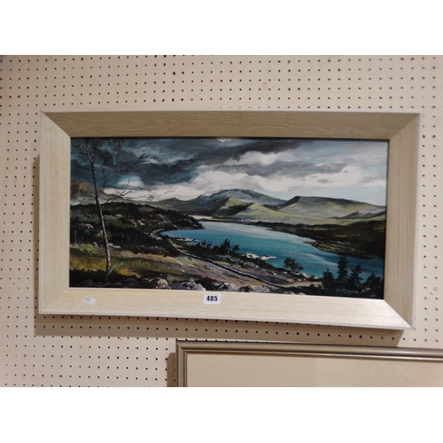 D. Royle, Oil On Board, North Wales Mountain & Lake View, Signed