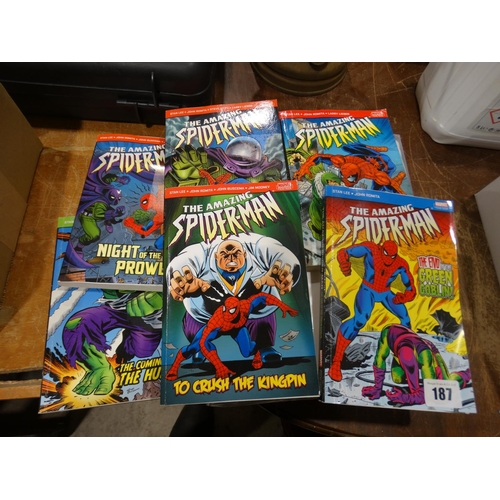 Six Collectable Marvel Comic Pocket Books