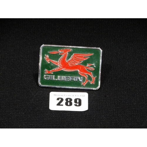 A Vintage Gilbern Welsh Dragon Car Badge