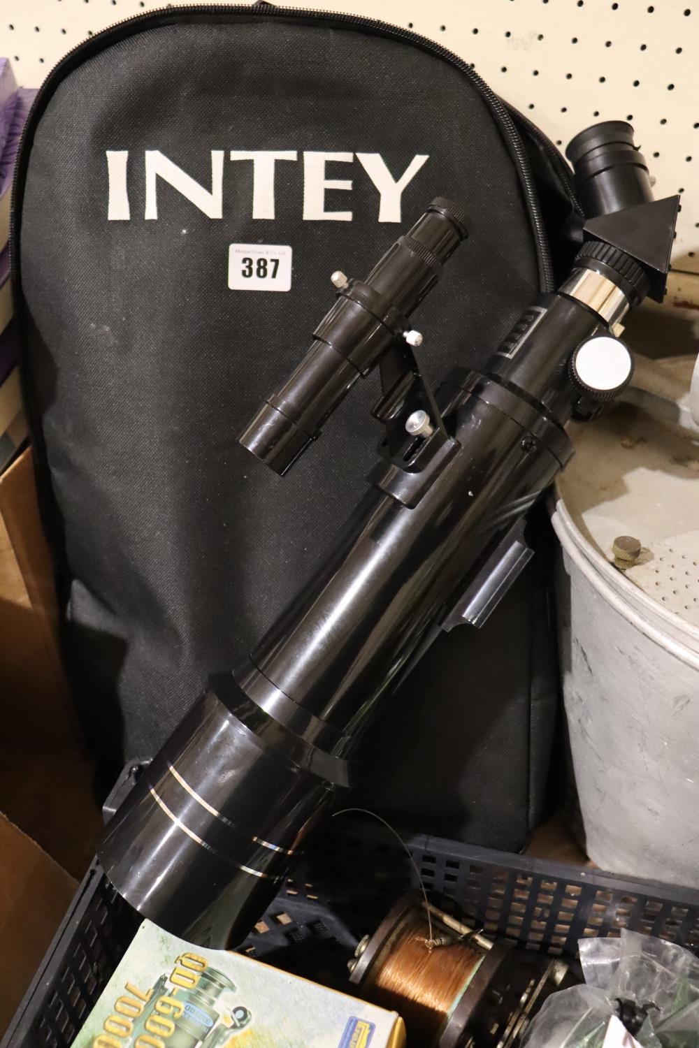 An Intey Telescope & Tripod In A Backpack