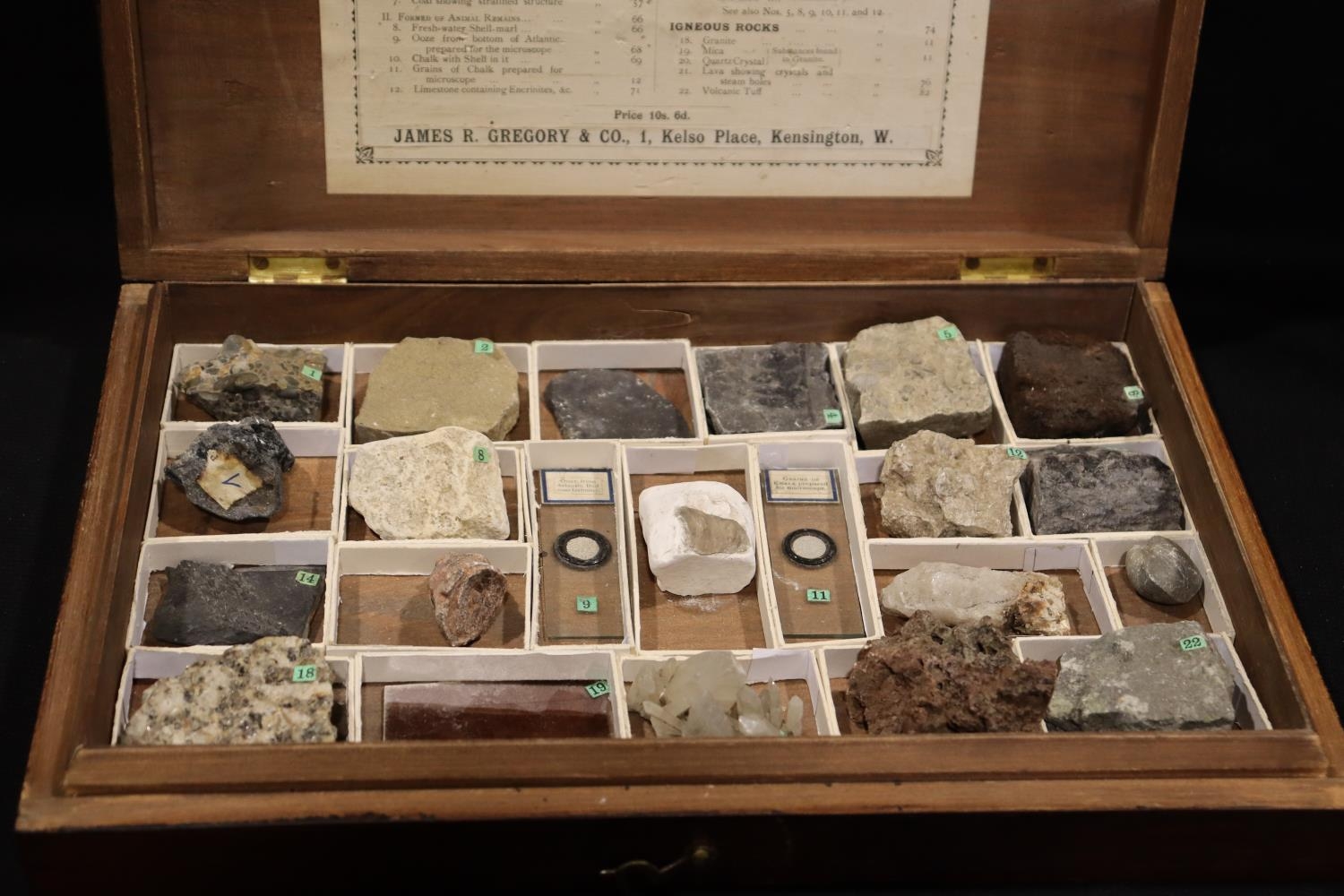 An Interesting & Believed Complete Collection Of Geological Specimens ...