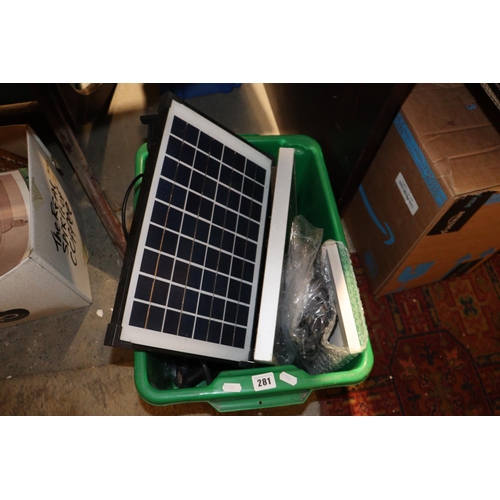 A Box Of Solar Panels Etc