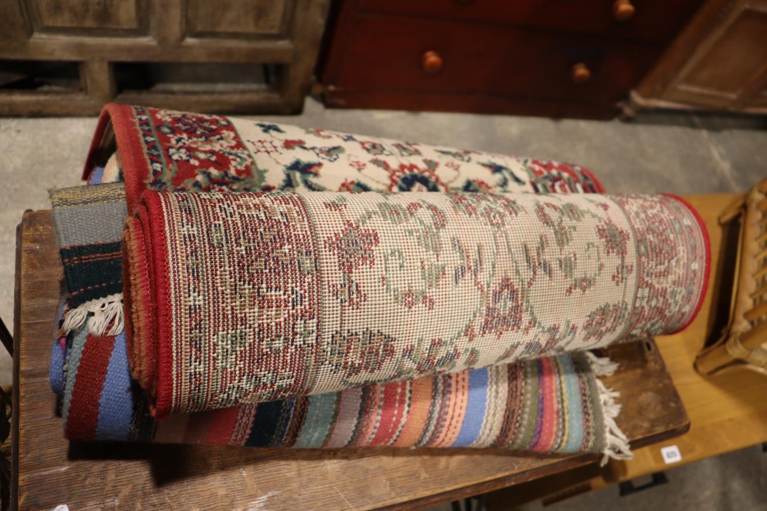 A Bundle Of Mixed Rugs