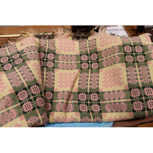 A Caernarfon Pattern Welsh Woollen Blanket, Approx 6ft 3