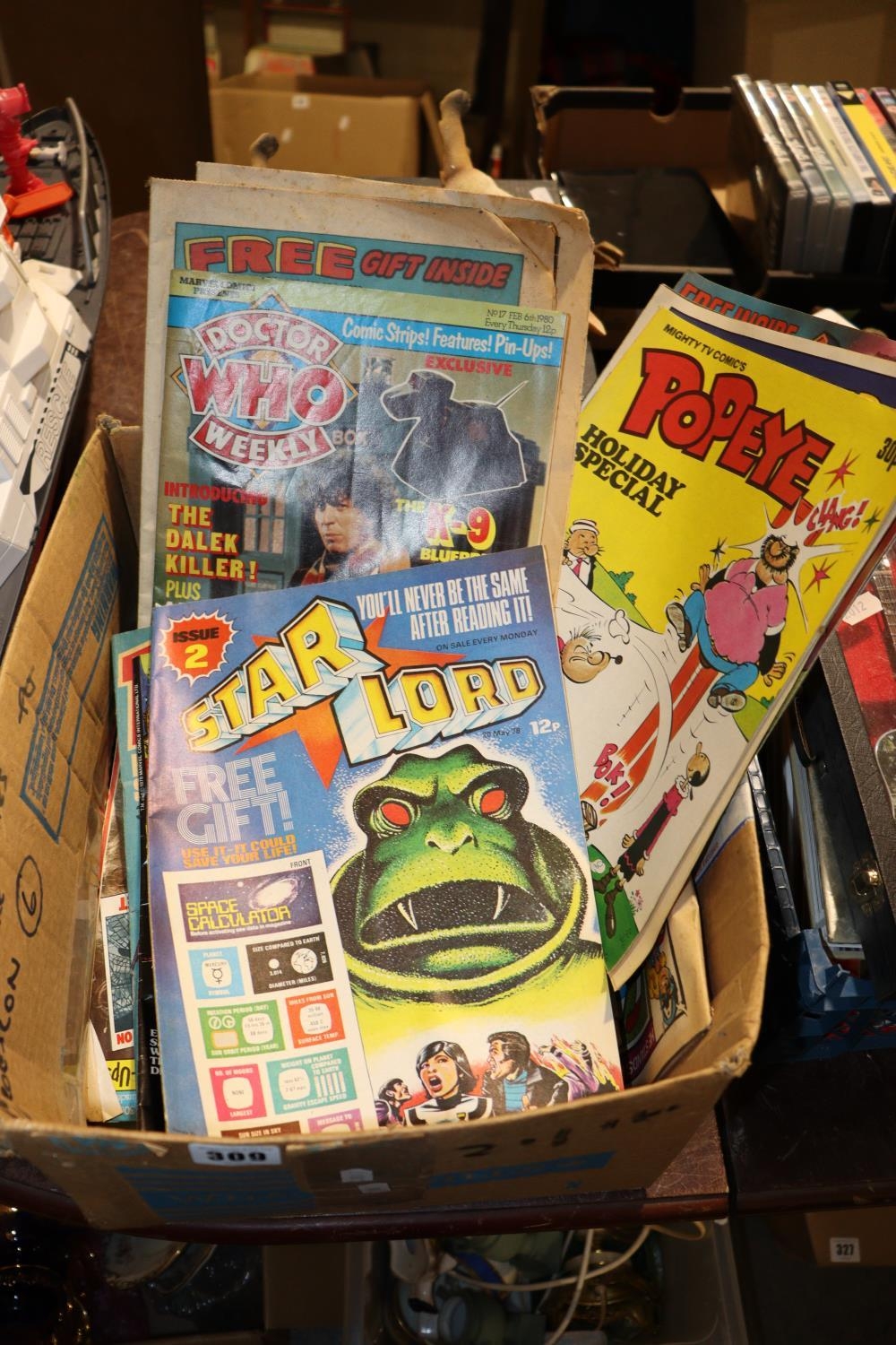 A BOX OF VINTAGE COMICS