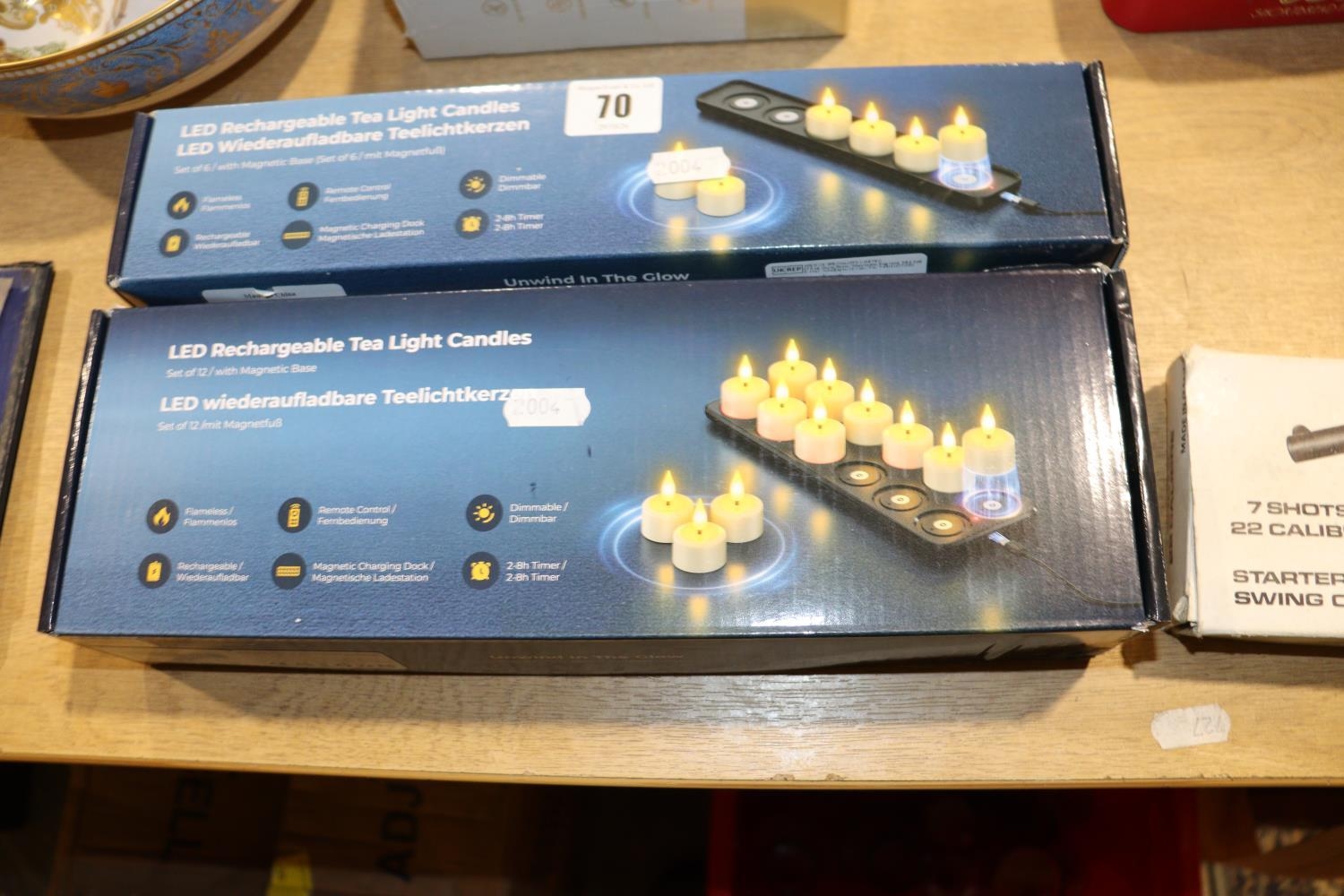 TWO NEW SETS OF LED TEA LIGHTS