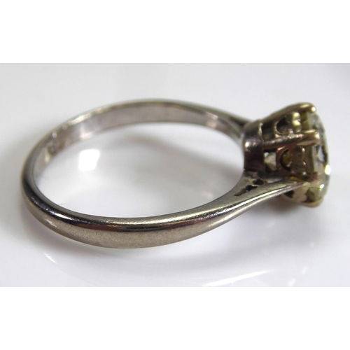 245 - AN 18CT WHITE GOLD RING SET WITH A 1.63CT SOLITAIRE DIAMOND
Complete with a copy of insurance valuat... 