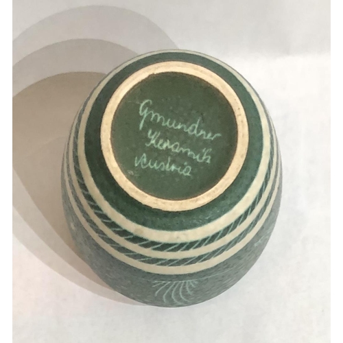 383 - GMUNDER KERAMIK, AUSTRIAN, AN ART DECO SHOULDERED VASE
Sgrafitto decorated with leaping gazelles ami... 