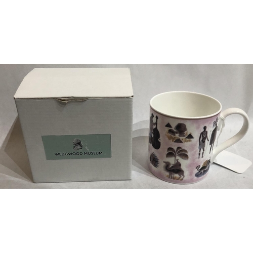 389 - ERIC RAVILIOUS, 1903 - 1942, FOR WEDGWOOD, A PORCELAIN NOVELTY MUG
In ‘Four Continents’ design, conc... 