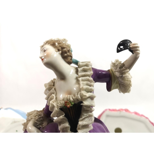 393 - A COLLECTION OF THREE 20TH CENTURY PORCELAIN FIGURES
To include two Royal Doulton Collector’s Club f... 