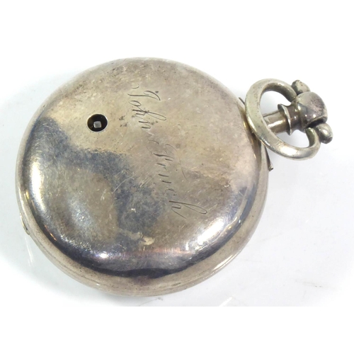 20 - A VICTORIAN SILVER GENT’S FUSÉE POCKET WATCH
The movement marked Towers, London, 397, case hallmarke... 