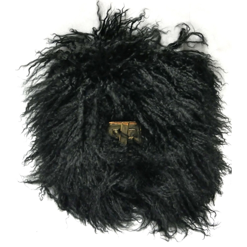 421 - MICHEL KLEIN, A MONGOLIAN FUR HANDBAG
With internal mirror and gilded.

Condition: A