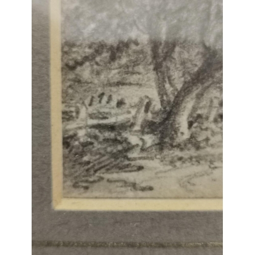 990 - ATTRIBUTED TO JOHN CONSTABLE, 1776 - 1837, PENCIL DRAWING
Landscape, titled ‘Coleorton’, monogrammed... 