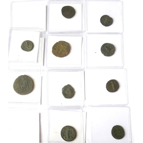 380 - A COLLECTION OF TEN ROMAN BRONZE COINS
Septimus Severus AE19 Nikopolis Homonoia, Nikopolis AD Istrum... 