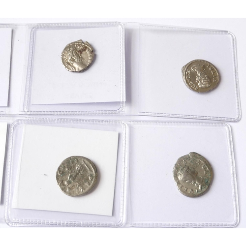 381 - A COLLECTION OF FIVE ROMAN SILVER COINS
Julia Maesa Ivno Juno, Julia Domna Pvdicitia, Elagabulus 220... 