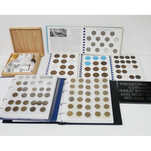 500A - A COLLECTION OF 20TH CENTURY BRITISH SILVER AND CUPRONICKEL COINS
Including half crowns, one shillin... 