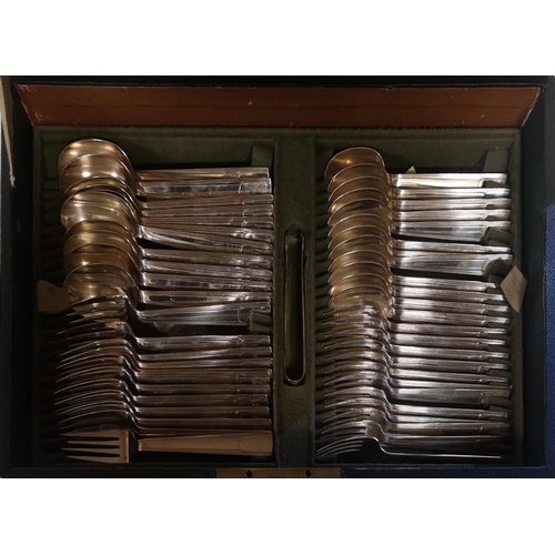 501A - CHRISTOFLE, AN EARLY 20TH CENTURY FRENCH SILVER PLATED CANTEEN OF CUTLERY
147 piece set for twelve, ... 