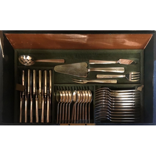 501A - CHRISTOFLE, AN EARLY 20TH CENTURY FRENCH SILVER PLATED CANTEEN OF CUTLERY
147 piece set for twelve, ... 