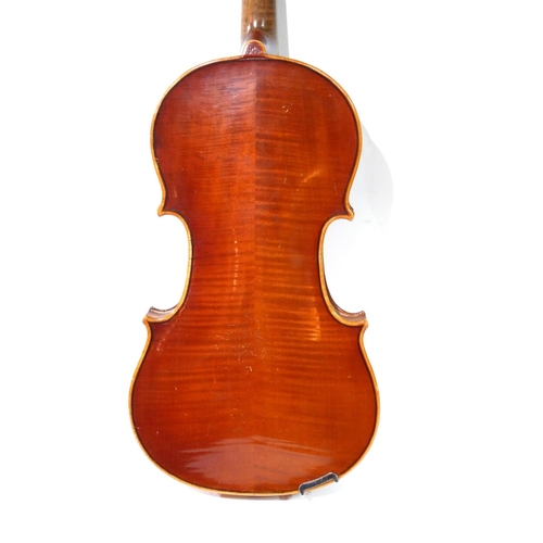 600 - JOANNES BAPTIST HAVELAR WIEN, 1930, AN EARLY 20TH CENTURY VIOLIN AND BOW
Bearing internal label, cas... 