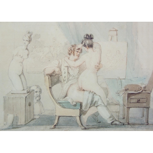 991 - AFTER PAUL-MARC-JOSEPH CHENAVARD, 1807 - 1895, A SET OF FOUR MODERN EROTIC PRINTS
Titled 'The Three ... 