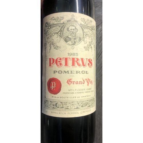 PETRUS POMEROL, 1985, A VINTAGE BOTTLE OF BORDEAUX RED WINE White 