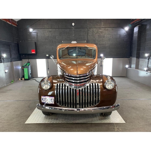 804 - A 1943 CHEVROLET PICK UP TRUCK
Classic American vehicle, two tone metallic paint, mileage 6,000.

Co... 
