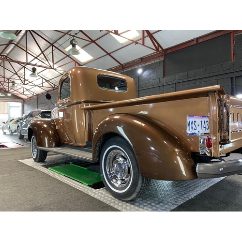 804 - A 1943 CHEVROLET PICK UP TRUCK
Classic American vehicle, two tone metallic paint, mileage 6,000.

Co... 