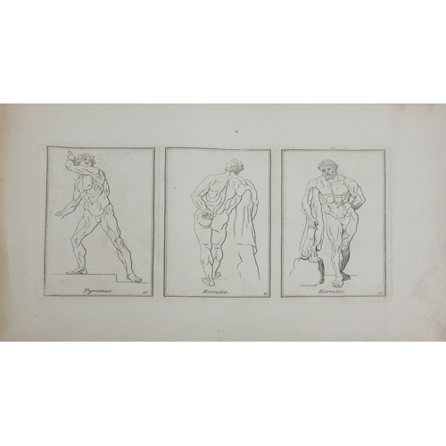 503a - MONSR AUDRAN'S DRAWING BOOK, GRECIAN STATUES, SMALL OBLONG FOLIO
No date, published by Robert Seyer,... 