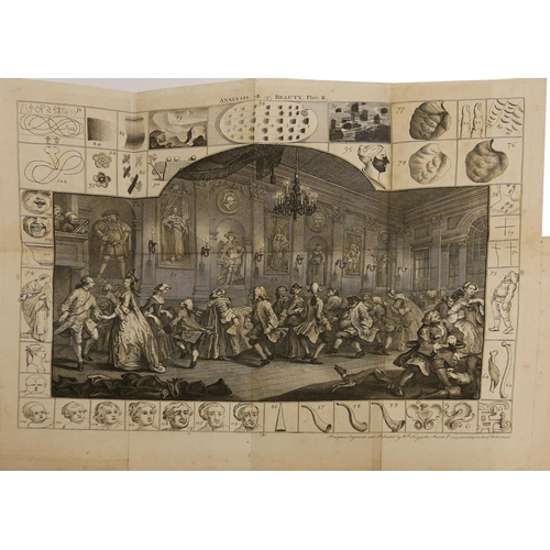504 - WILLIAM HOGARTH, THE ANALYSIS OF BEAUTY, 1753
First but not first issue as there are two folding pla... 