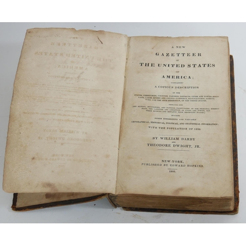506a - 'A NEW GAZETTEER OF UNITED STATES OF AMERICA', 1833, FIRST EDITION.