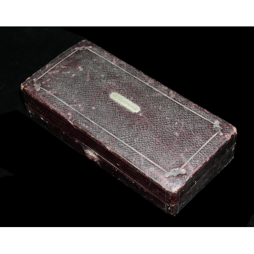 664 - MCLELLAN BROS, WHITECHAPEL, A VICTORIAN CASED MEDICAL INSTRUMENT SET
Comprising two glass bottles an... 