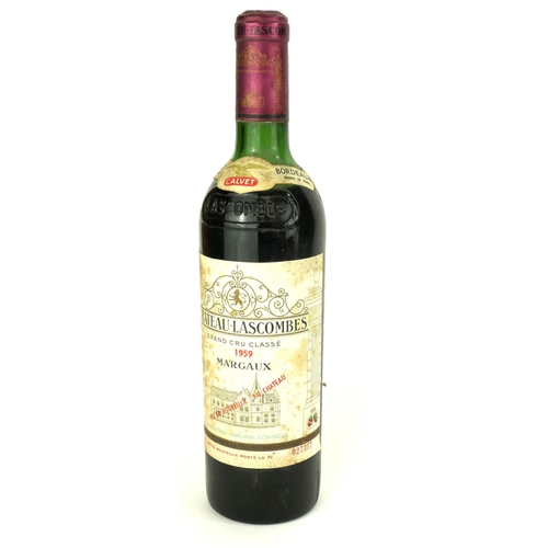 689a - CHÂTTEAU-LASCOMBES, 1959, A VINTAGE BOTTLE OF RED WINE
Having a white label 'Grand Cru Classe’, numb... 