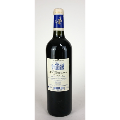 753 - PÉDESCLAUX, 2008, GRAND CRU CLASSÉ, A VINTAGE WHITE LABEL BOTTLE OF RED WINE.
