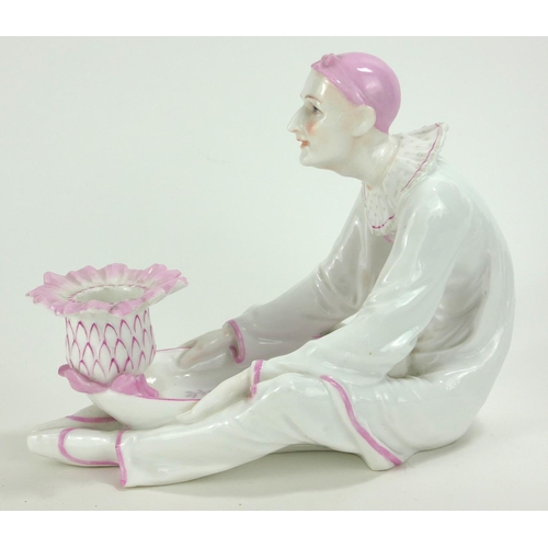 794 - AN EARLY 20TH CENTURY PARIS FACTORY HARD PASTE PORCELAIN LADIES’ NOVELTY CHAMBER TABLE CANDLESTICK M... 