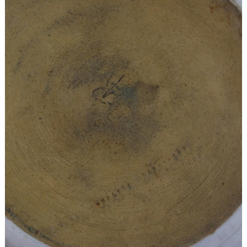 808 - CATAGALLI, ITALY, A SET OF THREE FAIENCE PORCELAIN ARMORIAL PLATES
Hand painted with the fleur-de-li... 