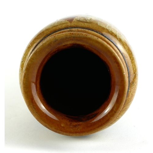 820 - ROYAL DOULTON, A VASE WITH AUTUMN LEAF DECORATION
Monogrammed ‘EP’ to base.
(h 26cm)