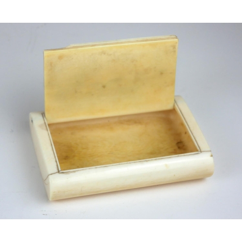 245 - A 19TH CENTURY JAPANESE IVORY AND MOTHER OF PEARL RECTANGULAR BOX INLAID WITH FLOWERS AND BIRDS.
(ap... 