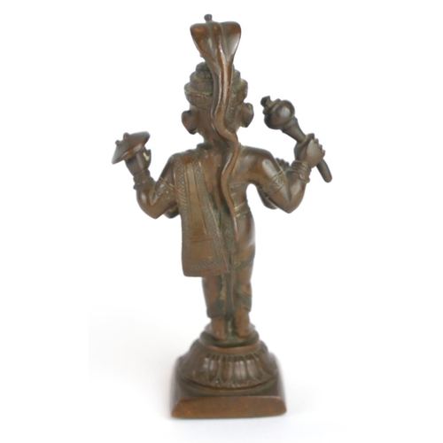 247 - A 19TH CENTURY ORIENTAL GILT BRONZE STATUE, BODHISATTVA
Along with Bhairava Shiva bronze.
(largest 1... 
