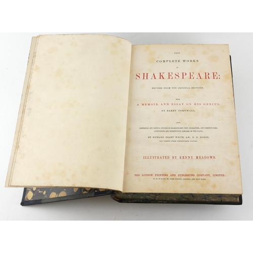 202 - THE COMPLETE WORKS OF SHAKESPEARE: REVISED FROM THE ORIGINAL EDITIONS:
With a Memoir and Essay on Hi... 