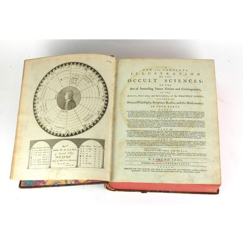 217 - E. SIBLY, ILLUSTRATION OF THE OCCULT SCIENCE, LONDON, 1757
Half tooled leather bound.