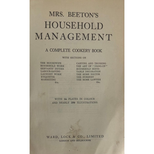 221 - MRS BEETON'S HOUSEHOLD MANAGEMENT
Published by Ward Locke, half leather bound.